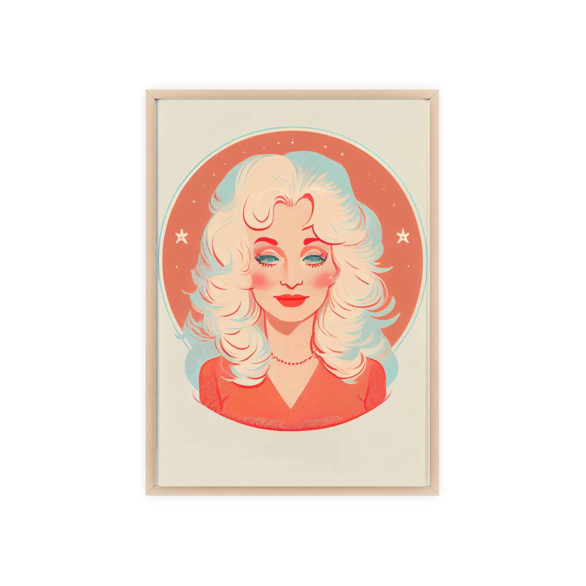 Dolly Parton Print, Retro Wall Decor, Gift for Music Lovers, Home Decoration, Celebrity Poster, Unique Art