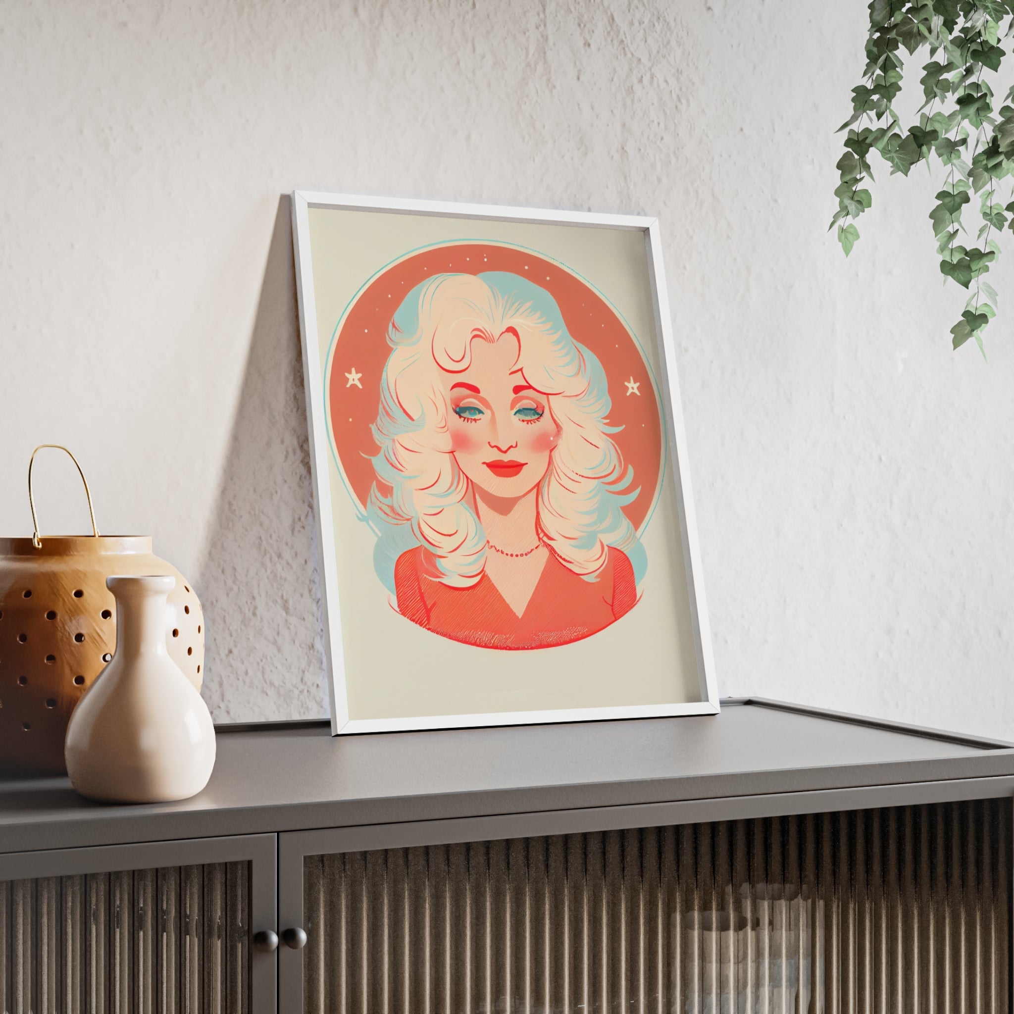 Dolly Parton Print, Retro Wall Decor, Gift for Music Lovers, Home Decoration, Celebrity Poster, Unique Art