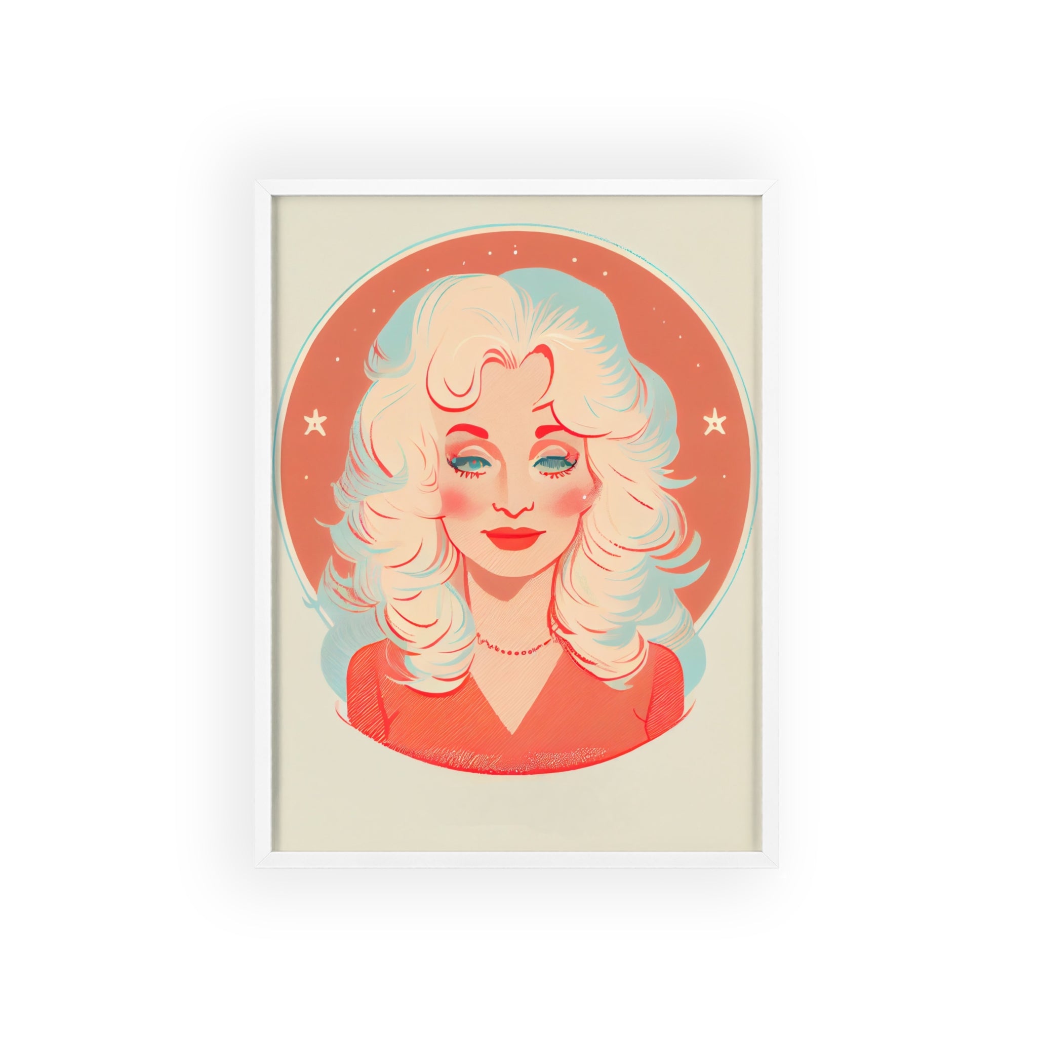 Dolly Parton Print, Retro Wall Decor, Gift for Music Lovers, Home Decoration, Celebrity Poster, Unique Art