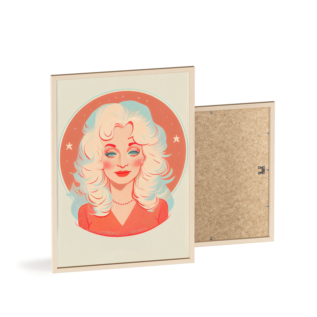 Dolly Parton Print, Retro Wall Decor, Gift for Music Lovers, Home Decoration, Celebrity Poster, Unique Art