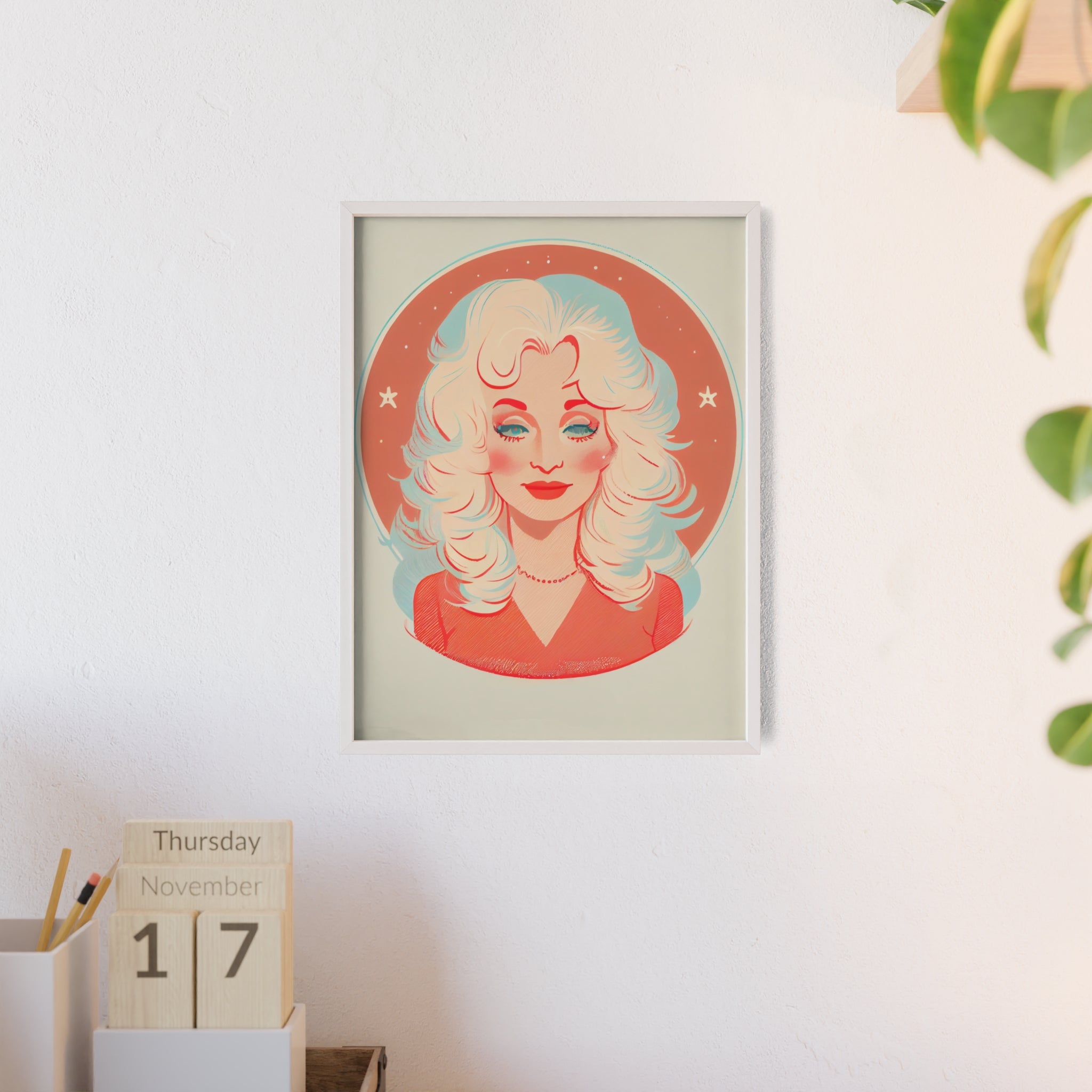 Dolly Parton Print, Retro Wall Decor, Gift for Music Lovers, Home Decoration, Celebrity Poster, Unique Art