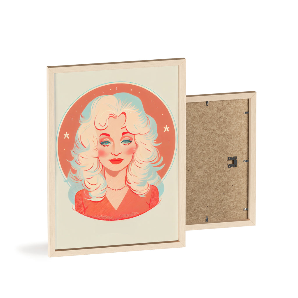 Dolly Parton Print, Retro Wall Decor, Gift for Music Lovers, Home Decoration, Celebrity Poster, Unique Art