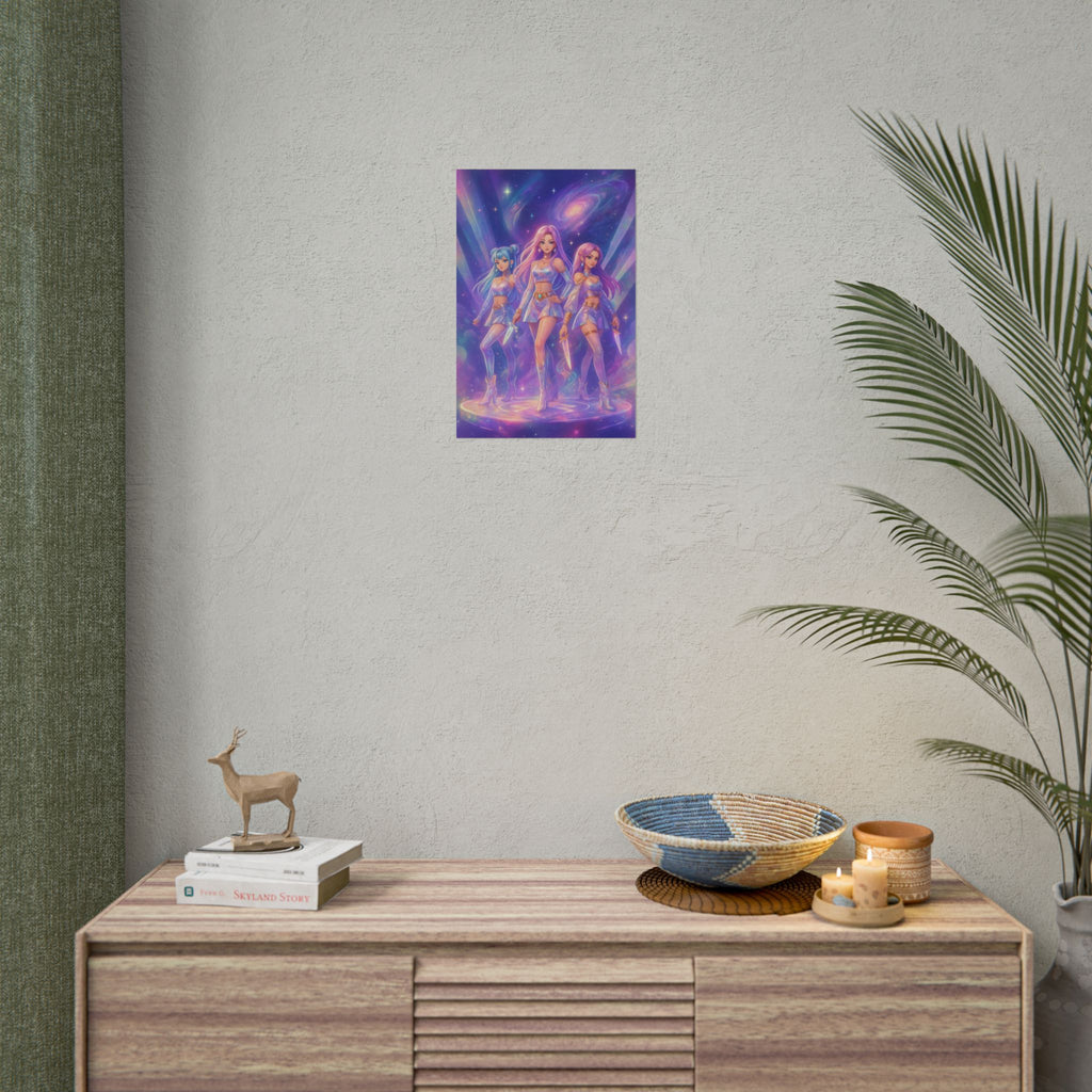 Huntr/x KPop Demon Hunters Poster Print, Multiple Sizes