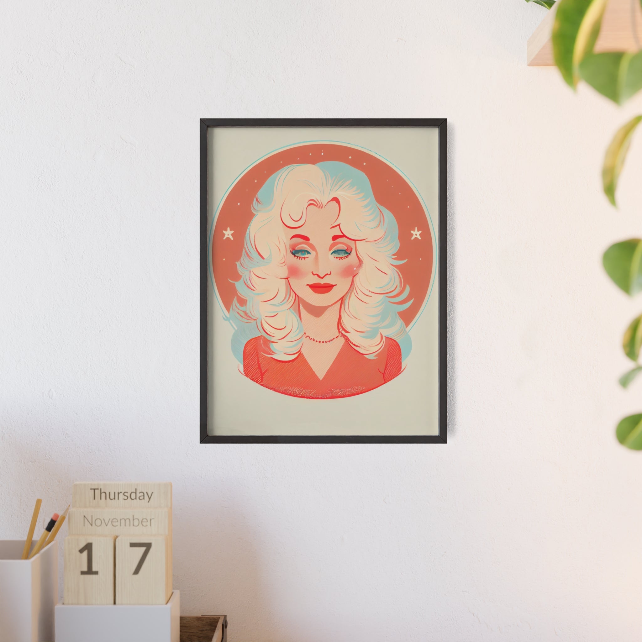 Dolly Parton Print, Retro Wall Decor, Gift for Music Lovers, Home Decoration, Celebrity Poster, Unique Art