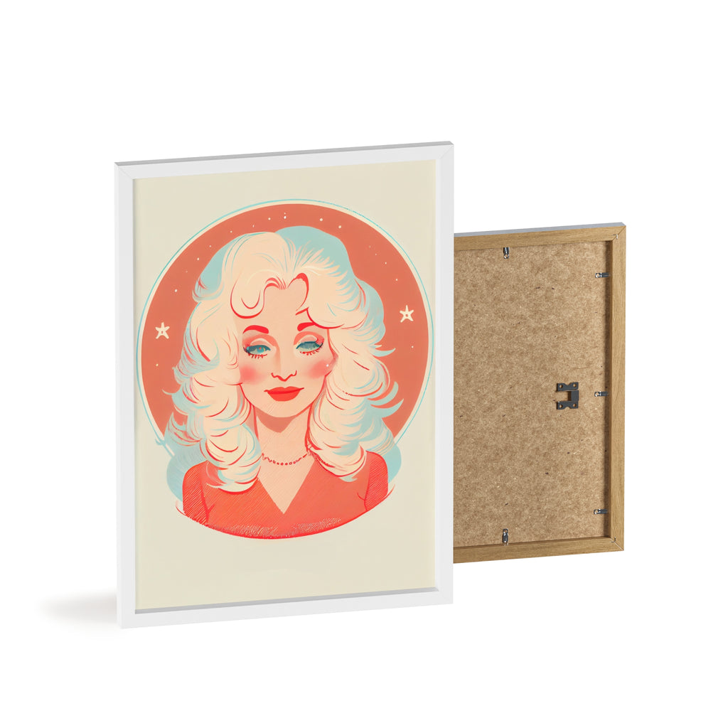 Dolly Parton Print, Retro Wall Decor, Gift for Music Lovers, Home Decoration, Celebrity Poster, Unique Art