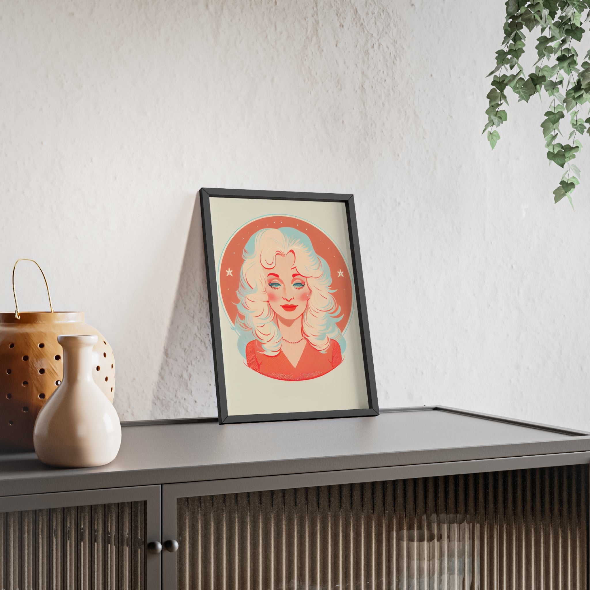 Dolly Parton Print, Retro Wall Decor, Gift for Music Lovers, Home Decoration, Celebrity Poster, Unique Art