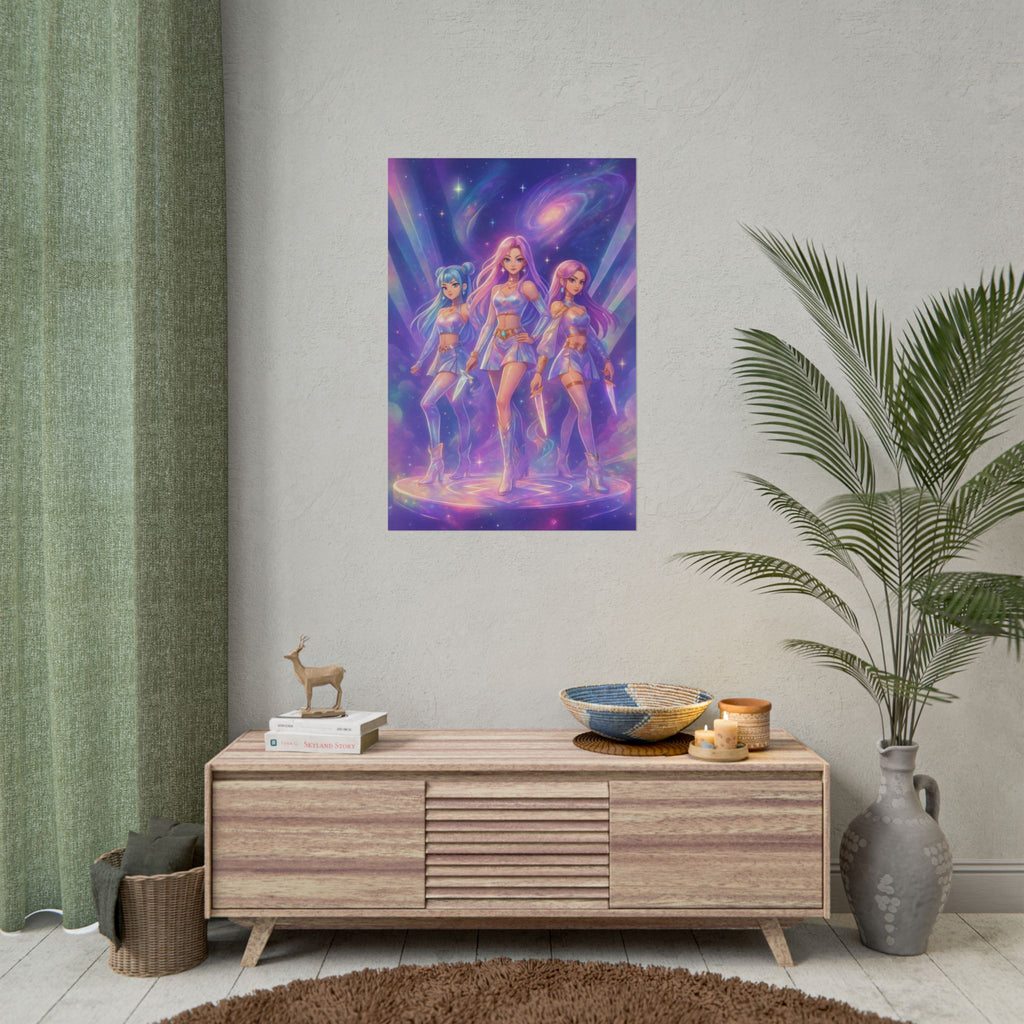 Huntr/x KPop Demon Hunters Poster Print, Multiple Sizes
