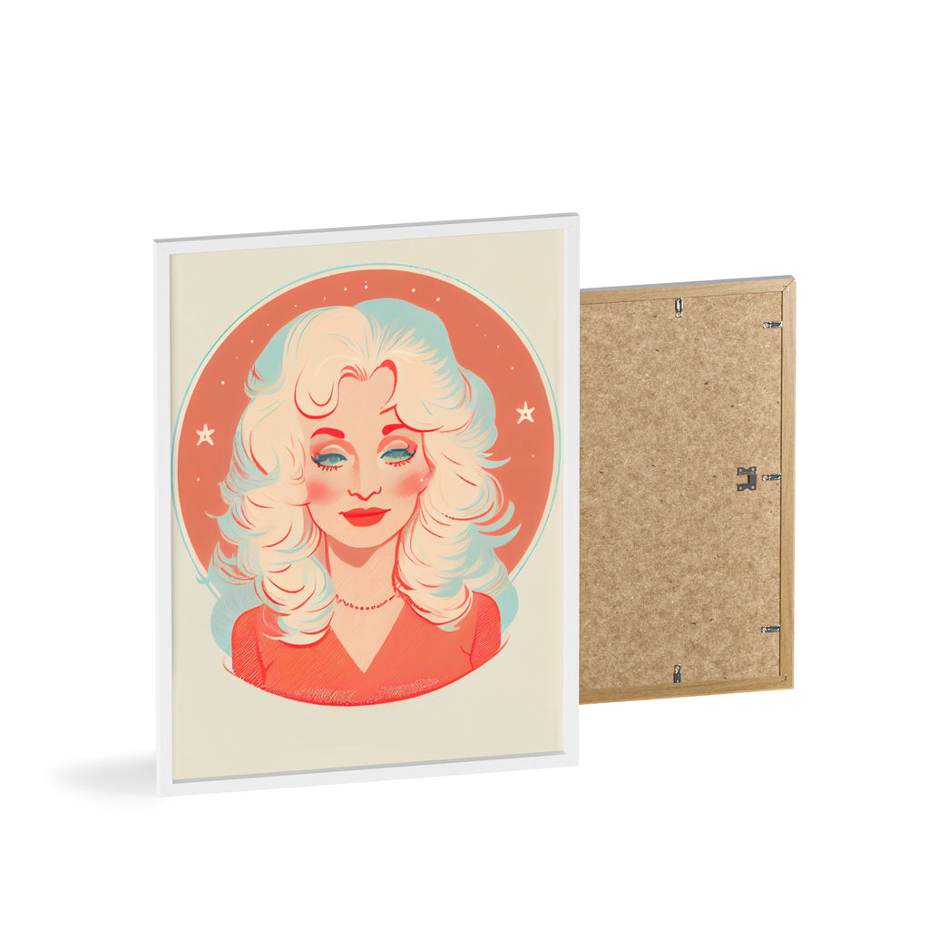 Dolly Parton Print, Retro Wall Decor, Gift for Music Lovers, Home Decoration, Celebrity Poster, Unique Art